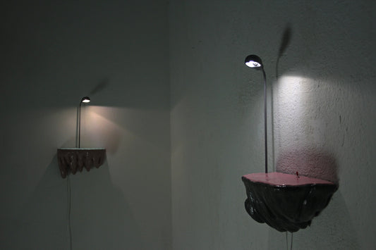 Street lights on islands — artwork by Teemu Salonen