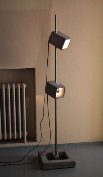 concrete lamp — artwork by Teemu Salonen
