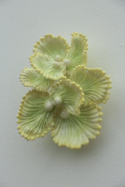 Blooming Coral No. 7 is a small wall sculpture from Teemu Salonen’s ongoing Blooming Coral series. jewel-like presence: a clustered organic form that sits lightly on the wall while still carrying the tactile richness of a sculptural object.