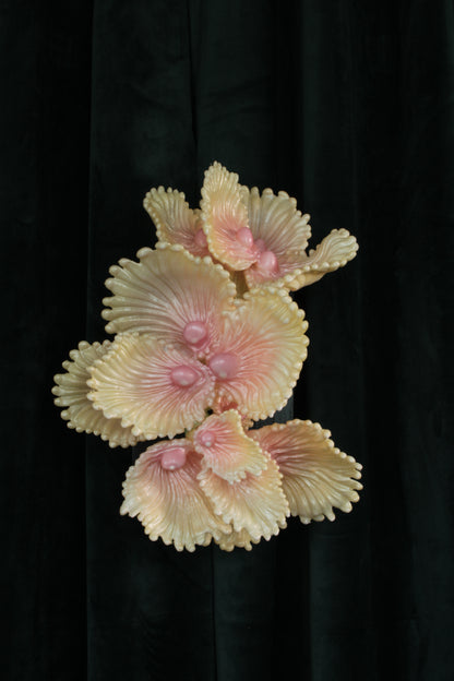 Blooming Coral nro 3 — wall sculpture by Teemu Salonen, detail view of surface texture