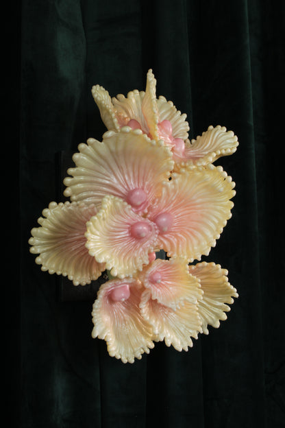 Blooming Coral nro 3 — wall sculpture by Teemu Salonen, side view