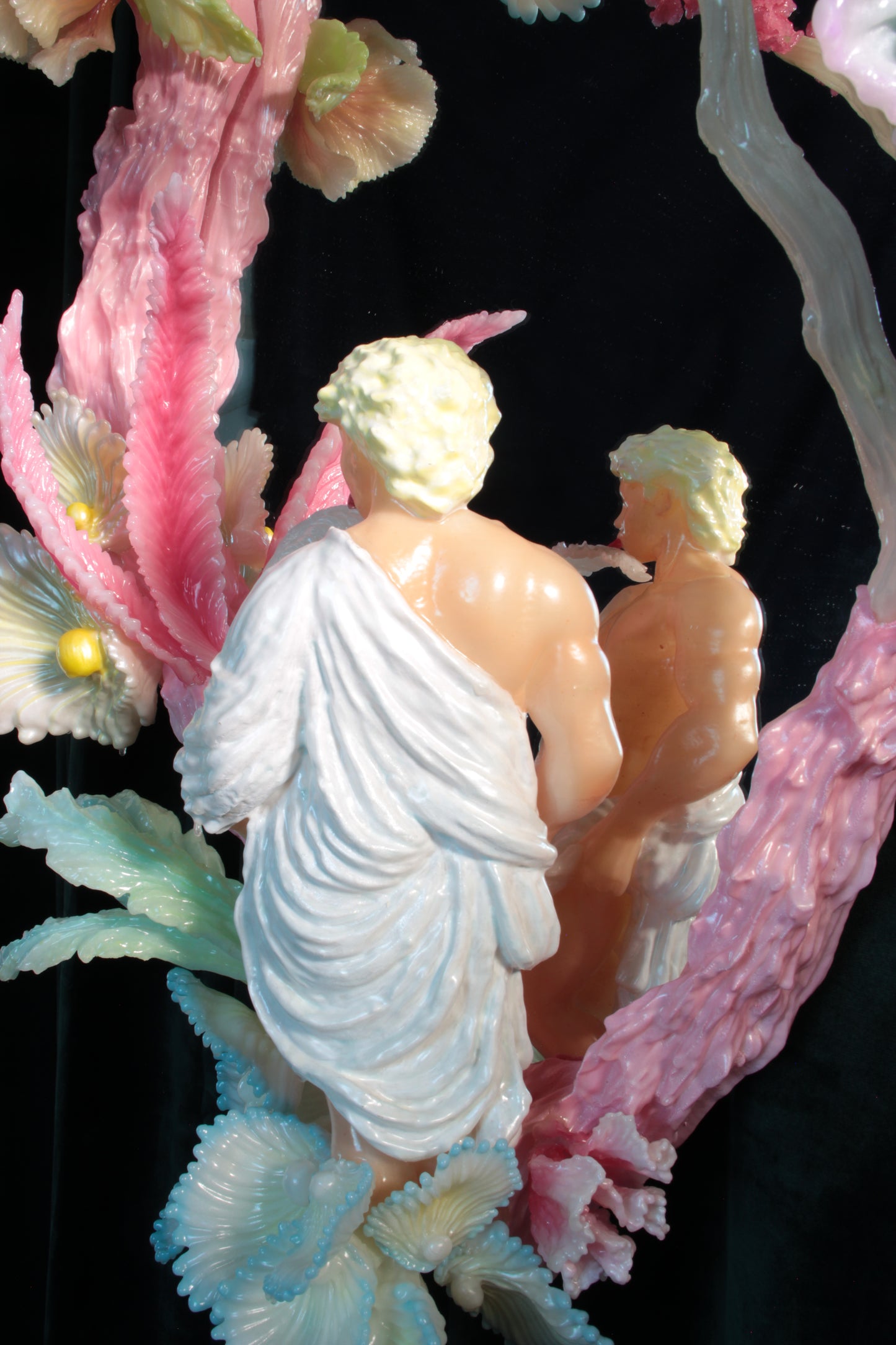 Detail of sculpture by Teemu Salonen. Wall installed mirror
